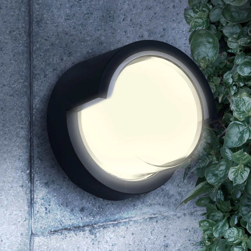 LED Vanjska zidna svjetiljka ESSEN LED/10W/230V IP44 crna