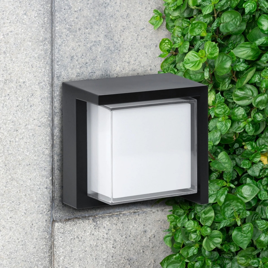 LED Vanjska zidna svjetiljka ESSEN LED/12W/230V IP44 crna