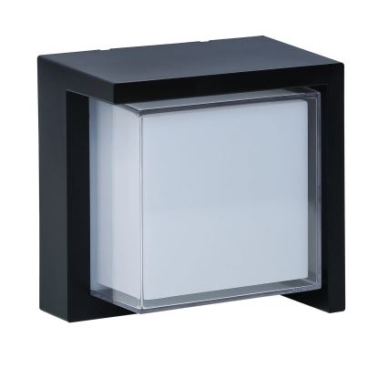 LED Vanjska zidna svjetiljka ESSEN LED/12W/230V IP44 crna