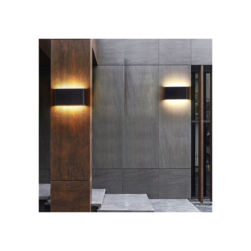 LED Vanjska zidna svjetiljka FLOW 2xLED/6W/230V IP54 3000K antracit