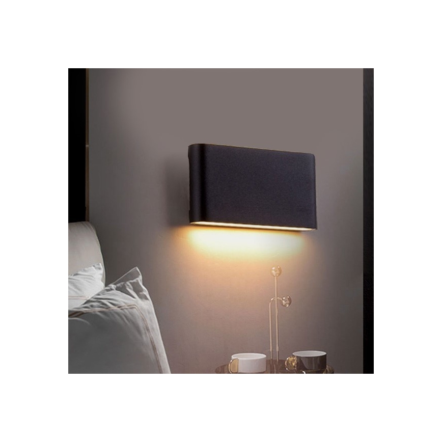 LED Vanjska zidna svjetiljka FLOW LED/3W/230V IP54 4000K antracit