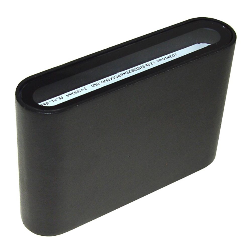 LED Vanjska zidna svjetiljka FLOW LED/3W/230V IP54 crna