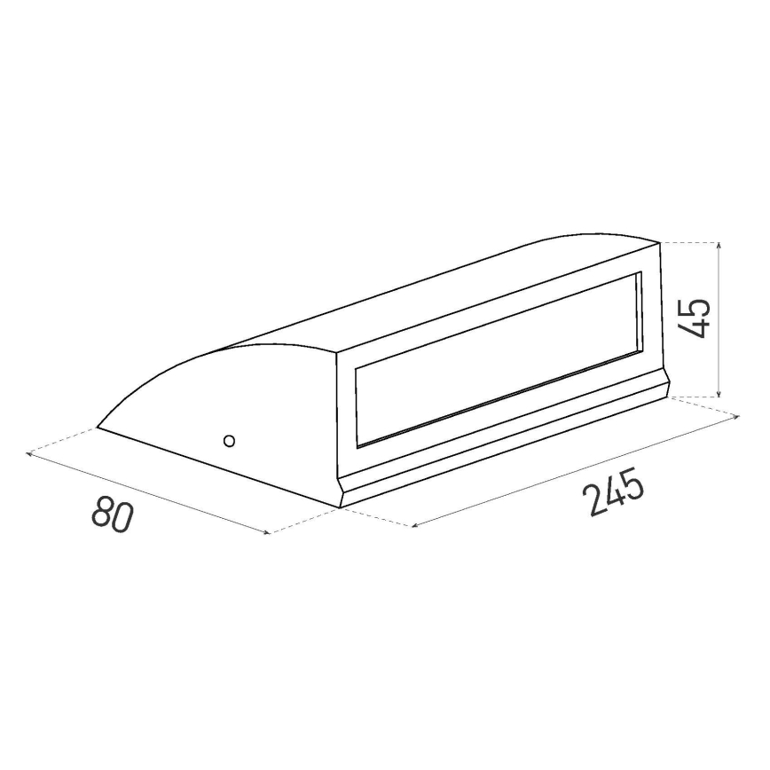 LED Vanjska zidna svjetiljka LED/10W/230V IP54