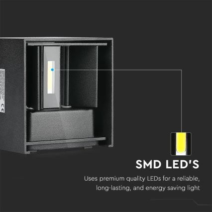 LED Vanjska zidna svjetiljka LED/11W/230V 3000K IP65 crna