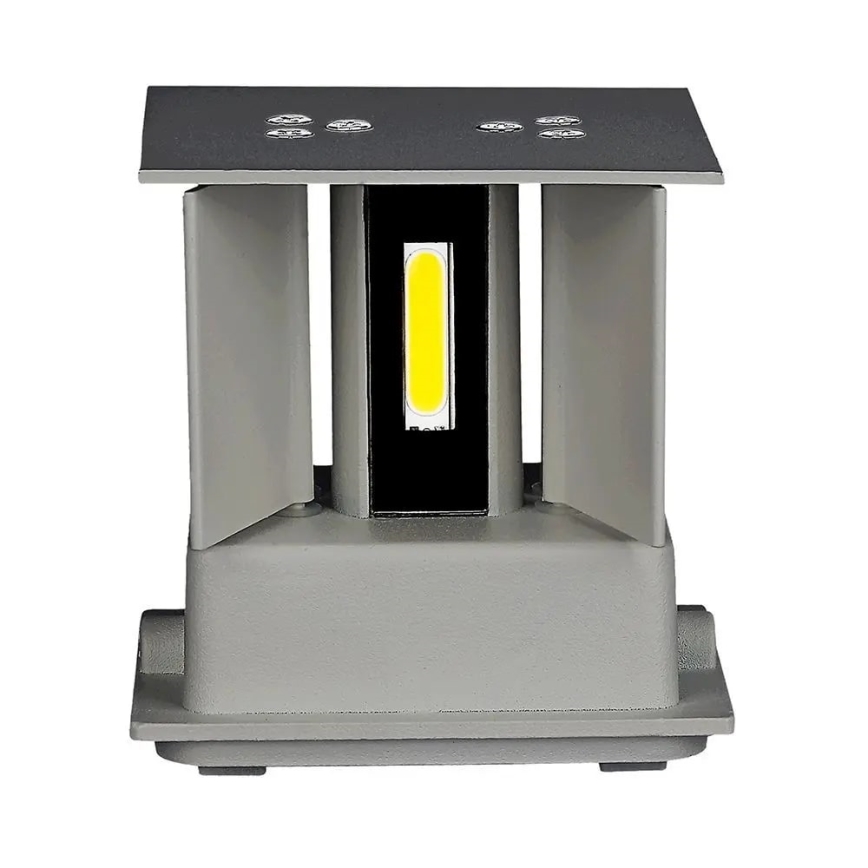 LED Vanjska zidna svjetiljka LED/11W/230V 3000K IP65 siva