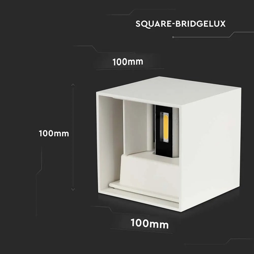 LED Vanjska zidna svjetiljka LED/11W/230V 4000K IP65 bijela