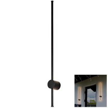 LED Vanjska zidna svjetiljka LED/12W/230V 3000K IP65 crna