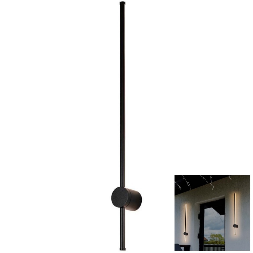 LED Vanjska zidna svjetiljka LED/12W/230V 3000K IP65 crna
