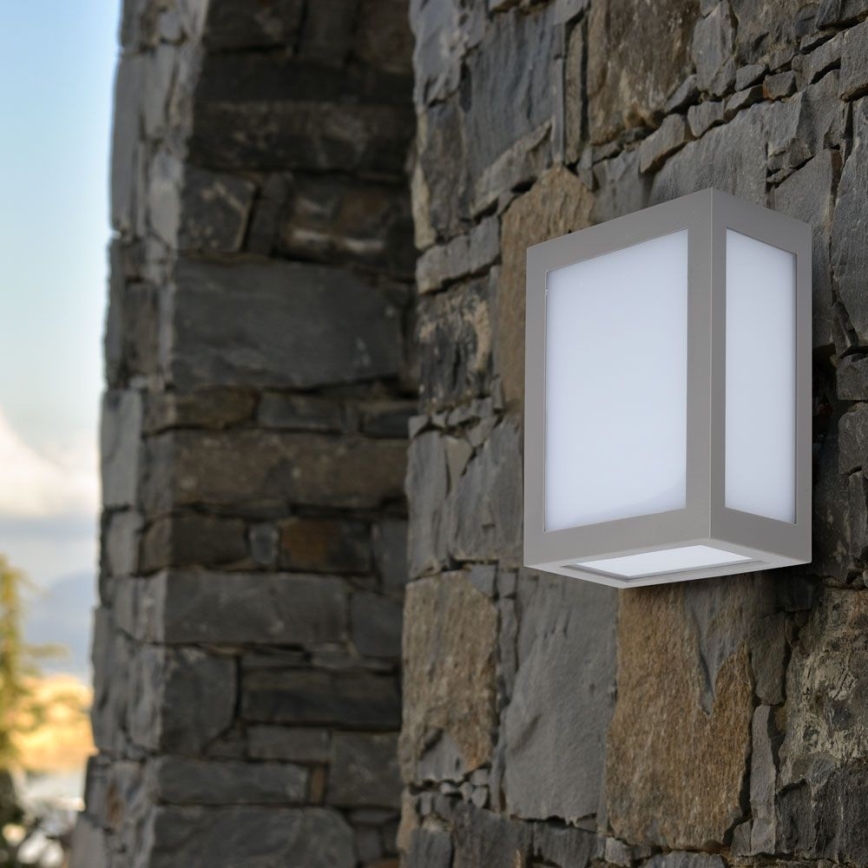 LED Vanjska zidna svjetiljka LED/12W/230V 3000K IP65 siva