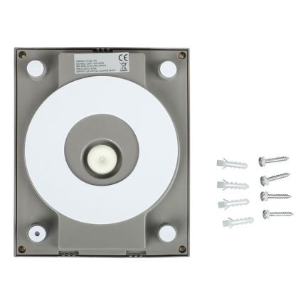 LED Vanjska zidna svjetiljka LED/12W/230V 3000K IP65 siva