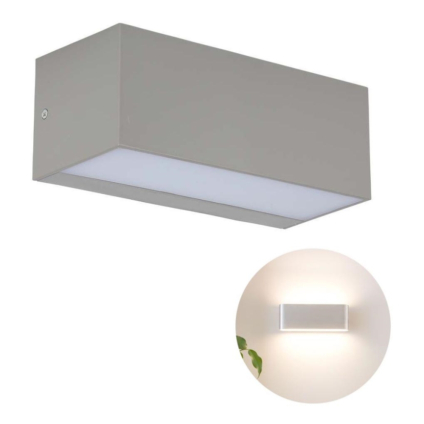 LED Vanjska zidna svjetiljka LED/12W/230V 6400K IP65