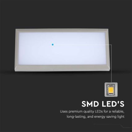 LED Vanjska zidna svjetiljka LED/12W/230V 6400K IP65