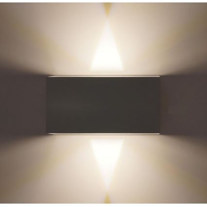 LED Vanjska zidna svjetiljka LED/12W/230V IP54 bijela