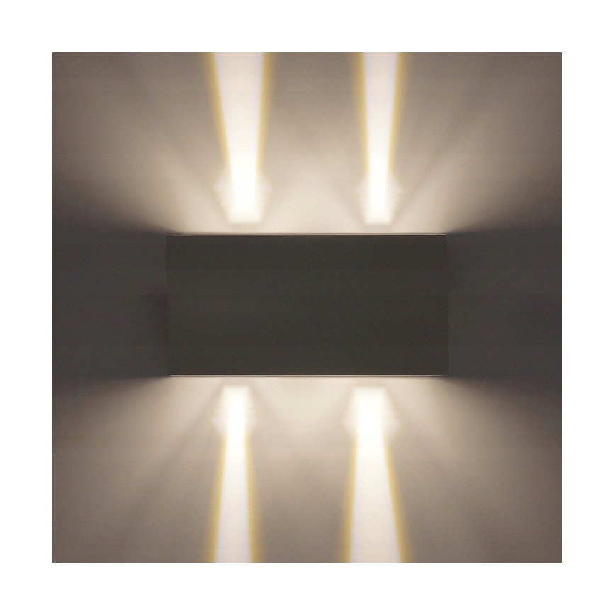 LED Vanjska zidna svjetiljka LED/12W/230V IP54 bijela