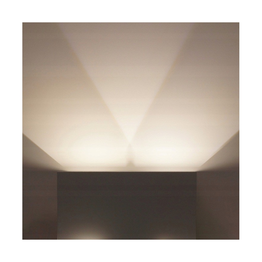 LED Vanjska zidna svjetiljka LED/12W/230V IP54 bijela
