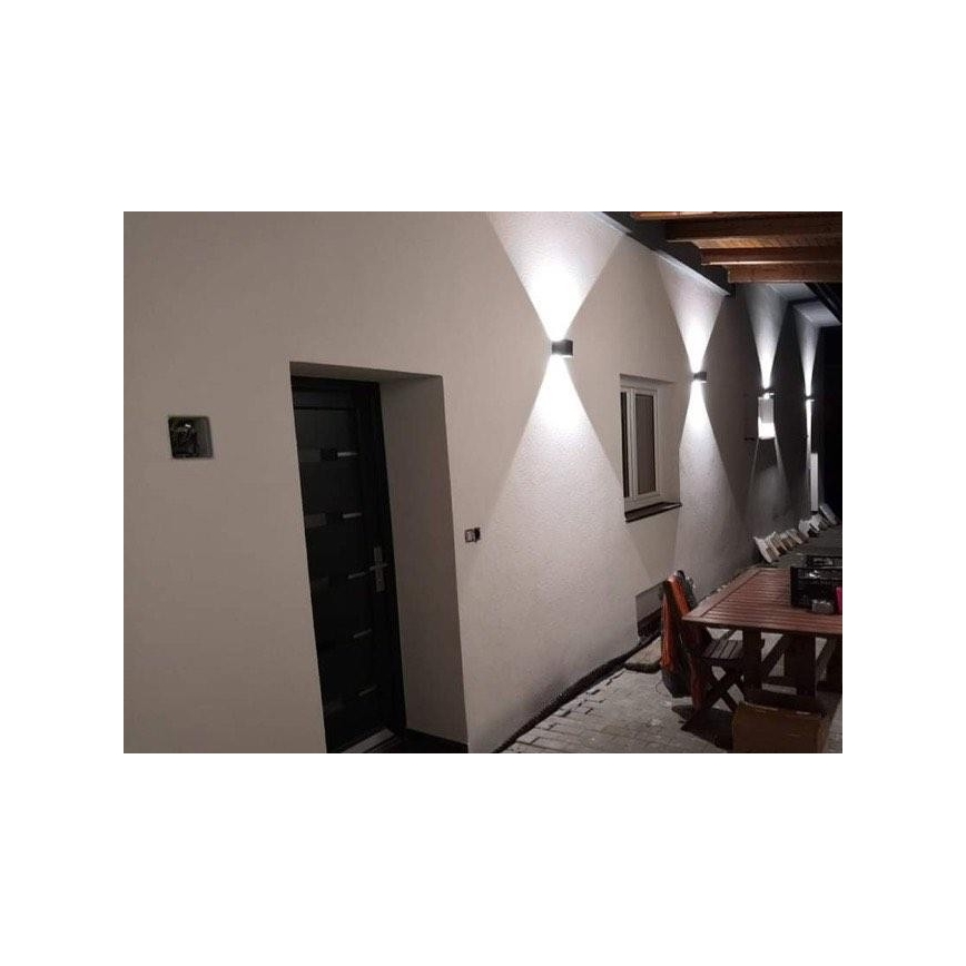 LED Vanjska zidna svjetiljka LED/12W/230V IP54 bijela