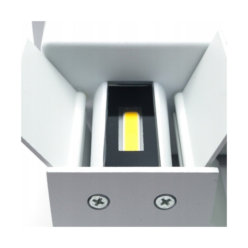 LED Vanjska zidna svjetiljka LED/12W/230V IP54 bijela