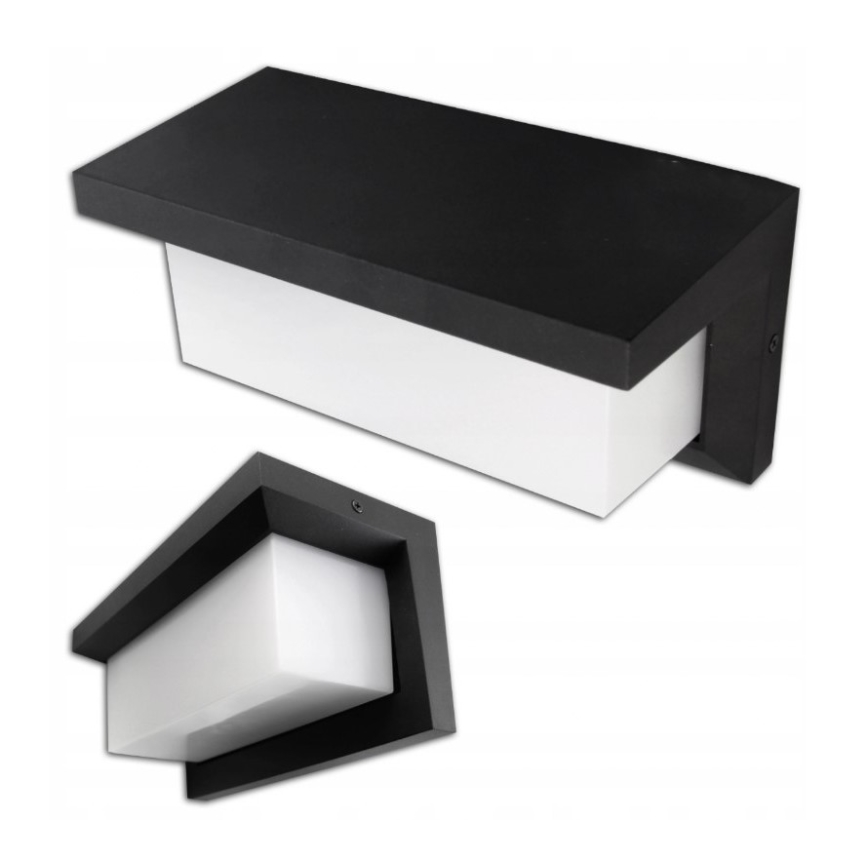 LED Vanjska zidna svjetiljka LED/12W/230V IP54 crna