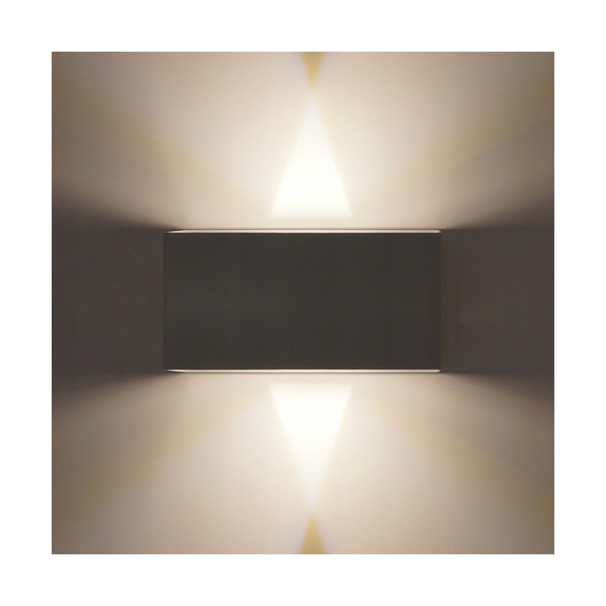 LED Vanjska zidna svjetiljka LED/12W/230V IP54 crna