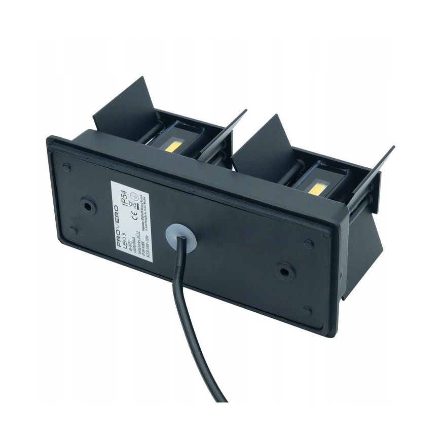 LED Vanjska zidna svjetiljka LED/12W/230V IP54 crna