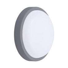 LED Vanjska zidna svjetiljka LED/13W/230V 4000K IP54 siva okrugli