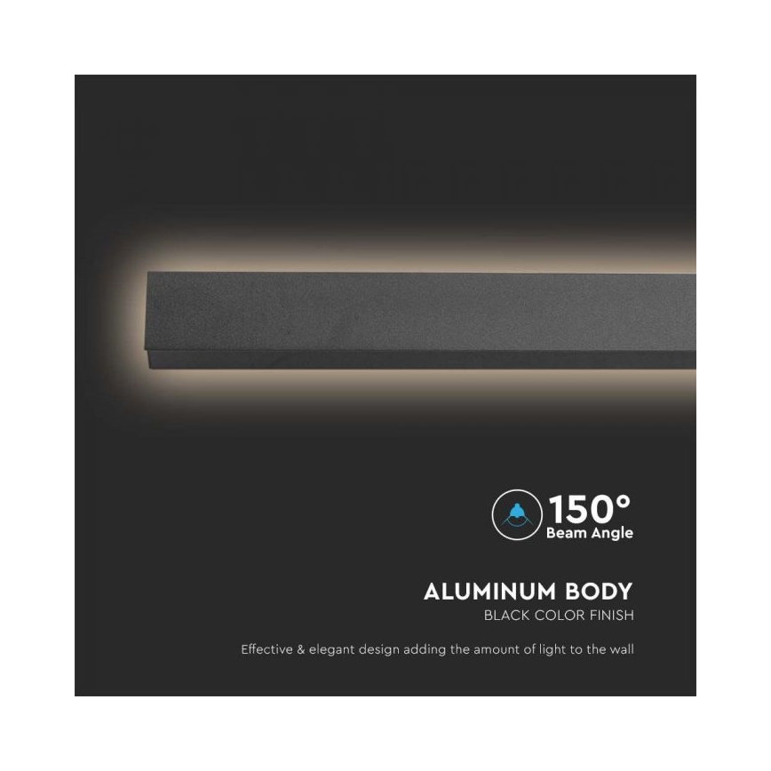 LED vanjska zidna svjetiljka LED/16W/230V 3000K IP65 101 cm antracit