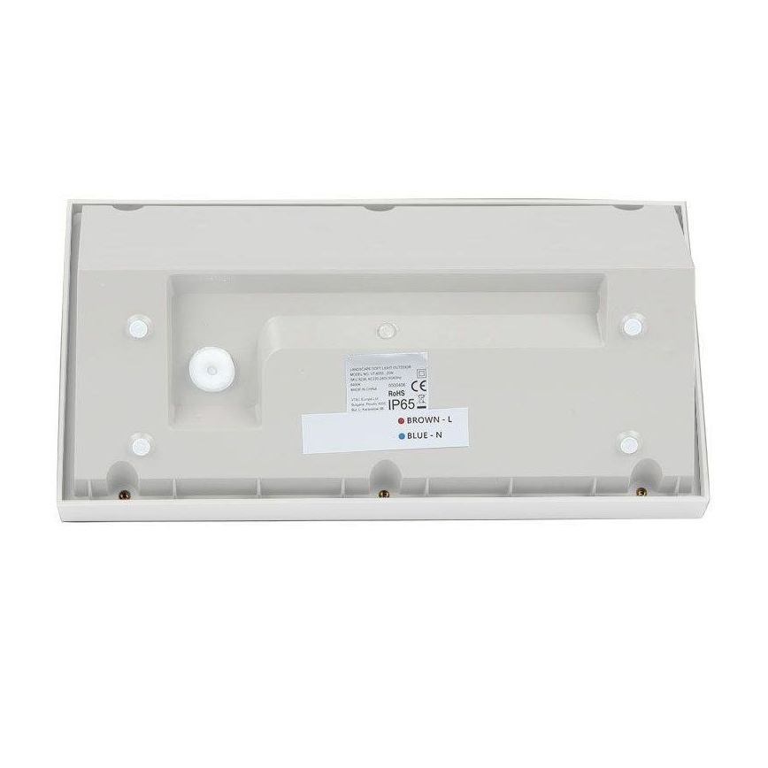 LED Vanjska zidna svjetiljka LED/20W/230V 3000K IP65 bijela