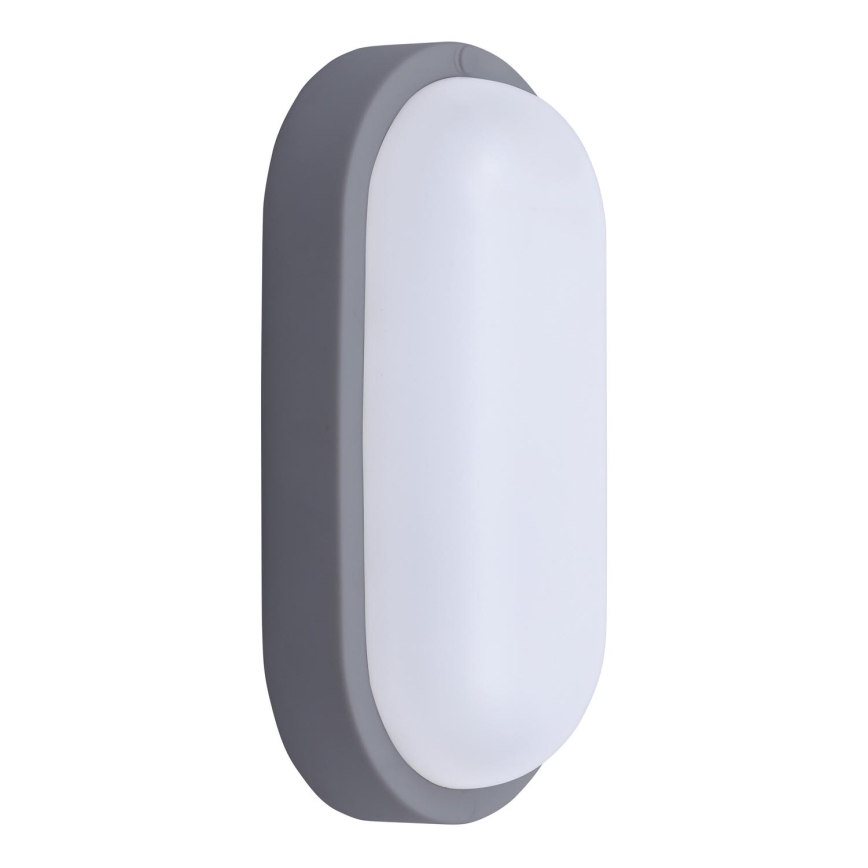 LED Vanjska zidna svjetiljka LED/20W/230V 4000K IP54 siva ovalno