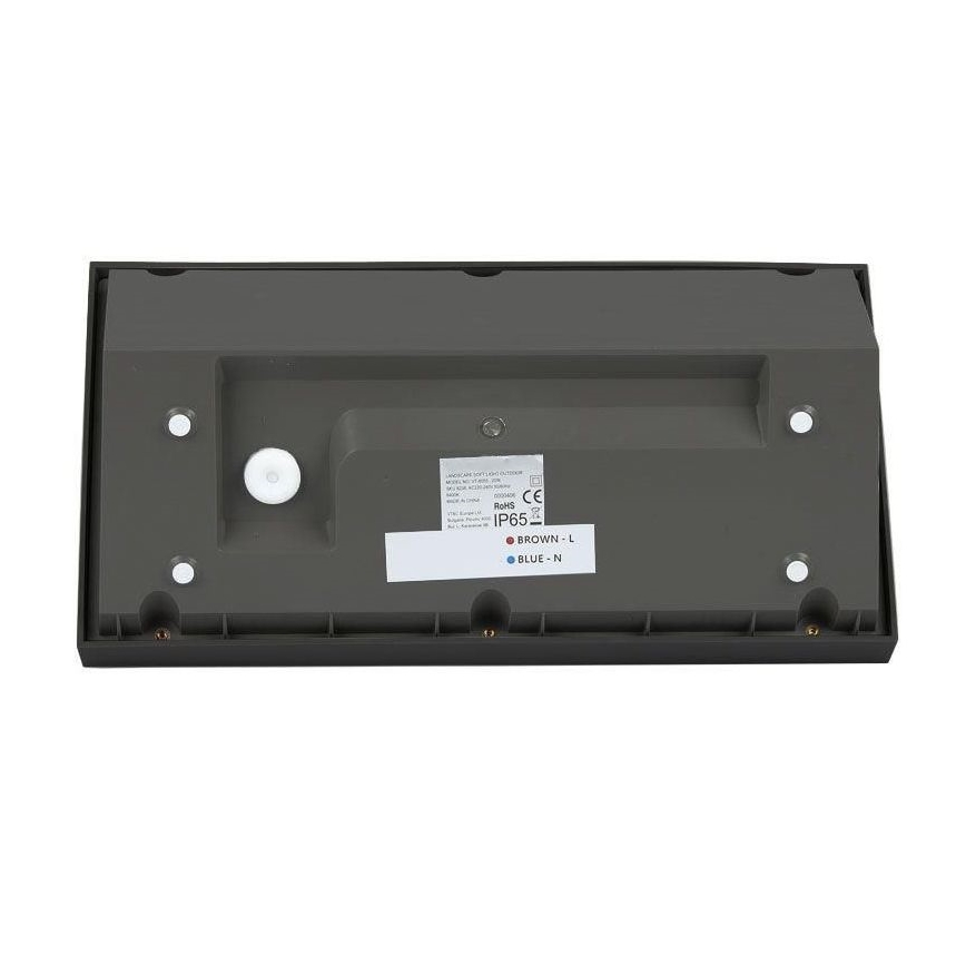 LED Vanjska zidna svjetiljka LED/20W/230V 6400K IP65 crna