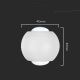 LED Vanjska zidna svjetiljka LED/2W/230V 3000K IP54 bijela