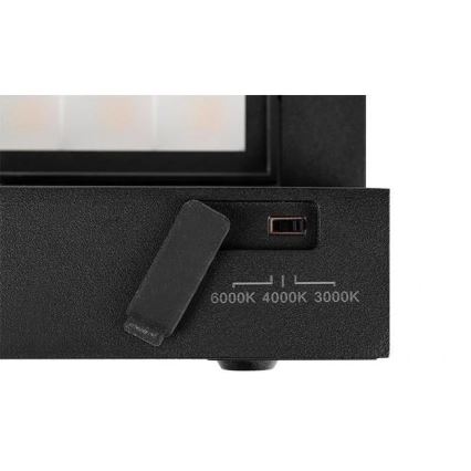 LED vanjska zidna svjetiljka LED/36W/230V 3000/4000/6500K IP54 crna