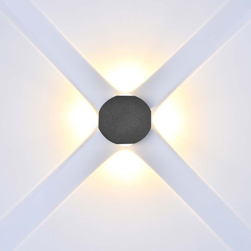 LED Vanjska zidna svjetiljka LED/4W/230V 4000K IP54 crna