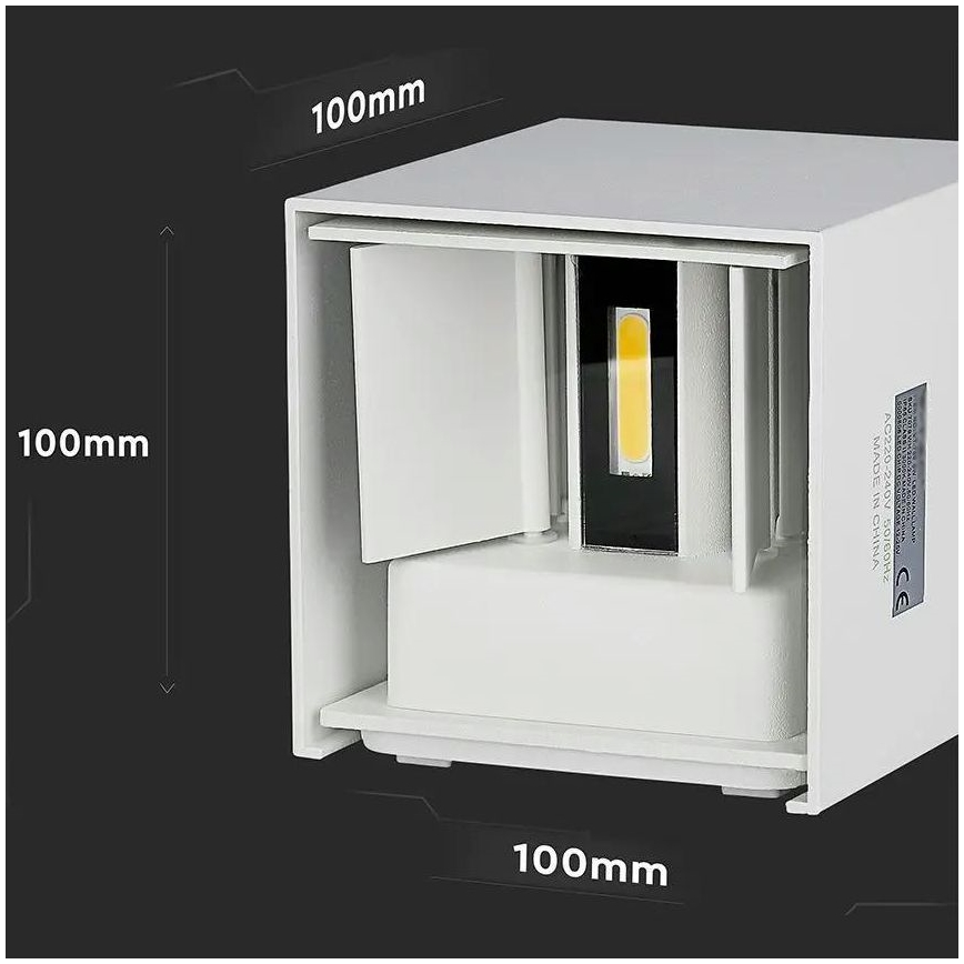 LED Vanjska zidna svjetiljka LED/5W/230V 3000K IP65 bijela