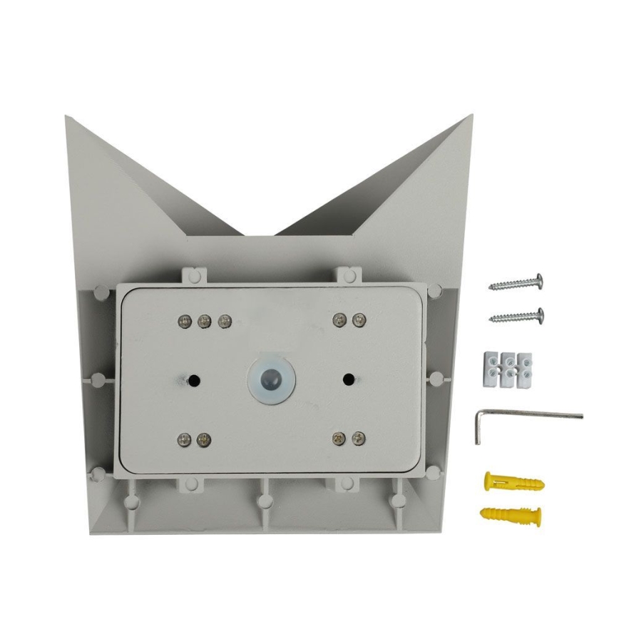 LED Vanjska zidna svjetiljka LED/5W/230V 4000K IP65 siva