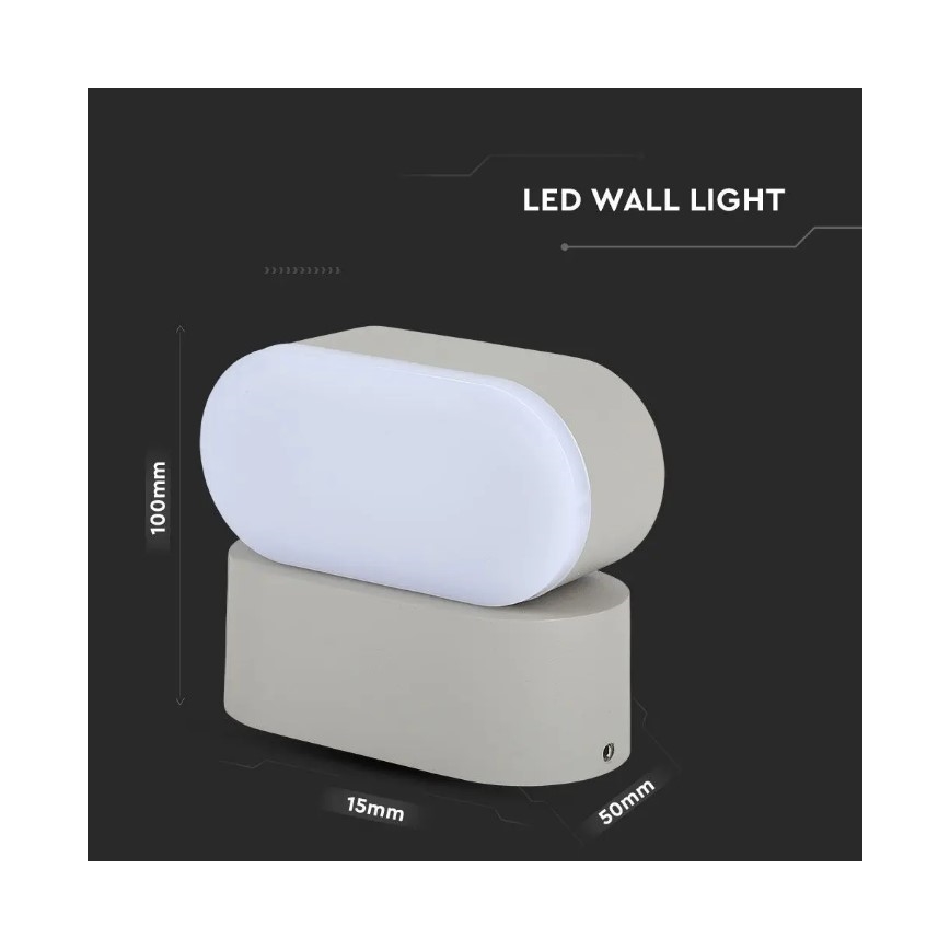 LED Vanjska zidna svjetiljka LED/5W/230V IP65