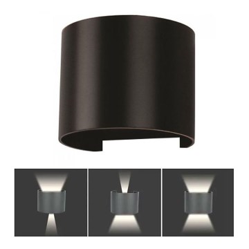 LED Vanjska zidna svjetiljka LED/6W/230V 3000K IP65 crna