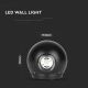 LED Vanjska zidna svjetiljka LED/6W/230V 3000K IP65 crna
