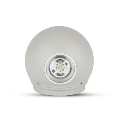 LED Vanjska zidna svjetiljka LED/6W/230V 3000K IP65 siva