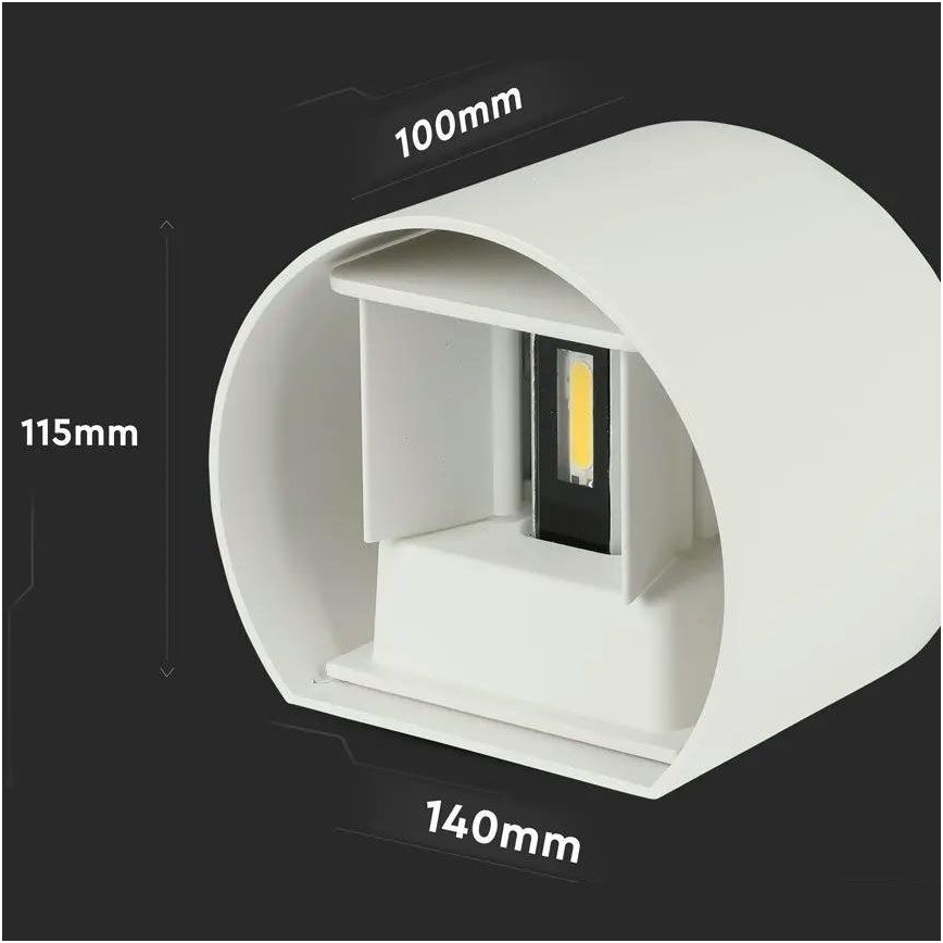 LED Vanjska zidna svjetiljka LED/6W/230V 4000K IP65 bijela