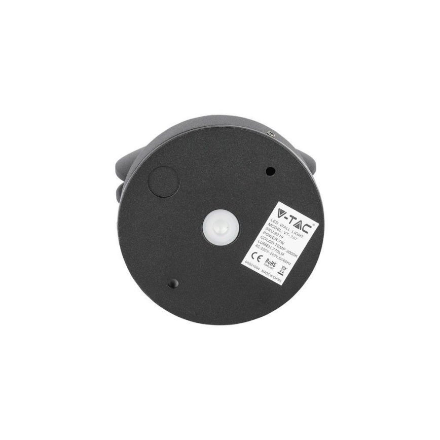 LED Vanjska zidna fleksibilna svjetiljka LED/7W/230V 4000K IP65 crna