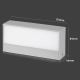LED Vanjska zidna svjetiljka LED/9W/230V 4000K IP65