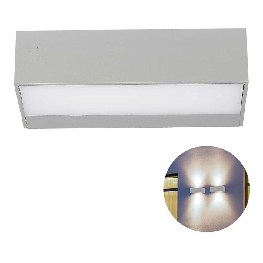 LED Vanjska zidna svjetiljka LED/9W/230V 6400K IP65