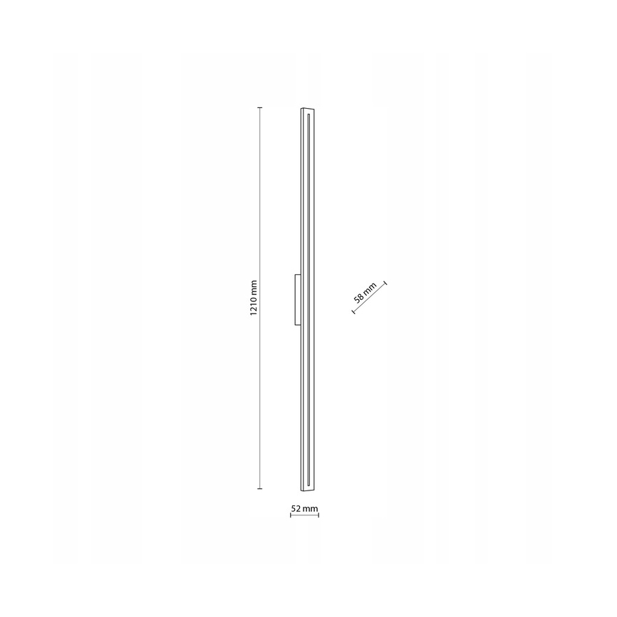 LED Vanjska zidna svjetiljka LINEA LED/30W/230V IP65 121 cm antracit