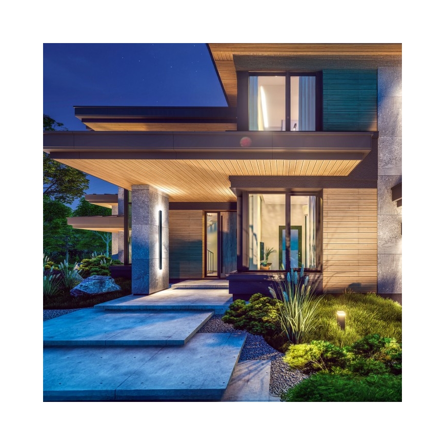 LED Vanjska zidna svjetiljka MIRANA LED/25W/230V 4000K IP44 120 cm crna