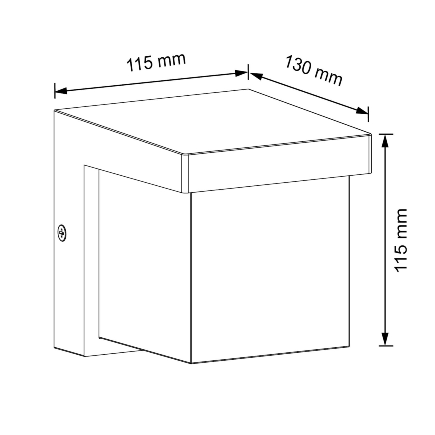LED Vanjska zidna svjetiljka MORGAN LED/10W/230V IP54