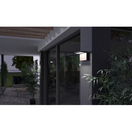 LED Vanjska zidna svjetiljka NATURA LED/12W/230V 4000K IP65 smeđa/antracit