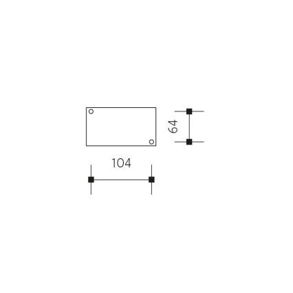 LED Vanjska zidna svjetiljka NATURA LED/12W/230V 4000K IP65 smeđa/antracit
