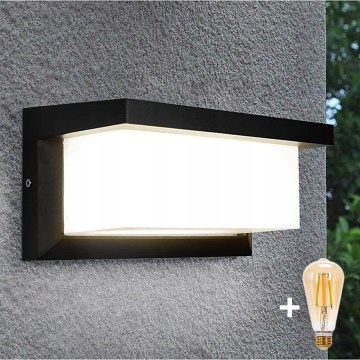 LED vanjska zidna svjetiljka NEELY s mogućnošću prigušivanja 1xE27/W/230V 2700-6500K IP54 crna