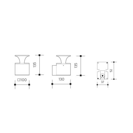 LED Vanjska zidna svjetiljka ORNELA LED/6W/230V 3000K IP54 smeđa