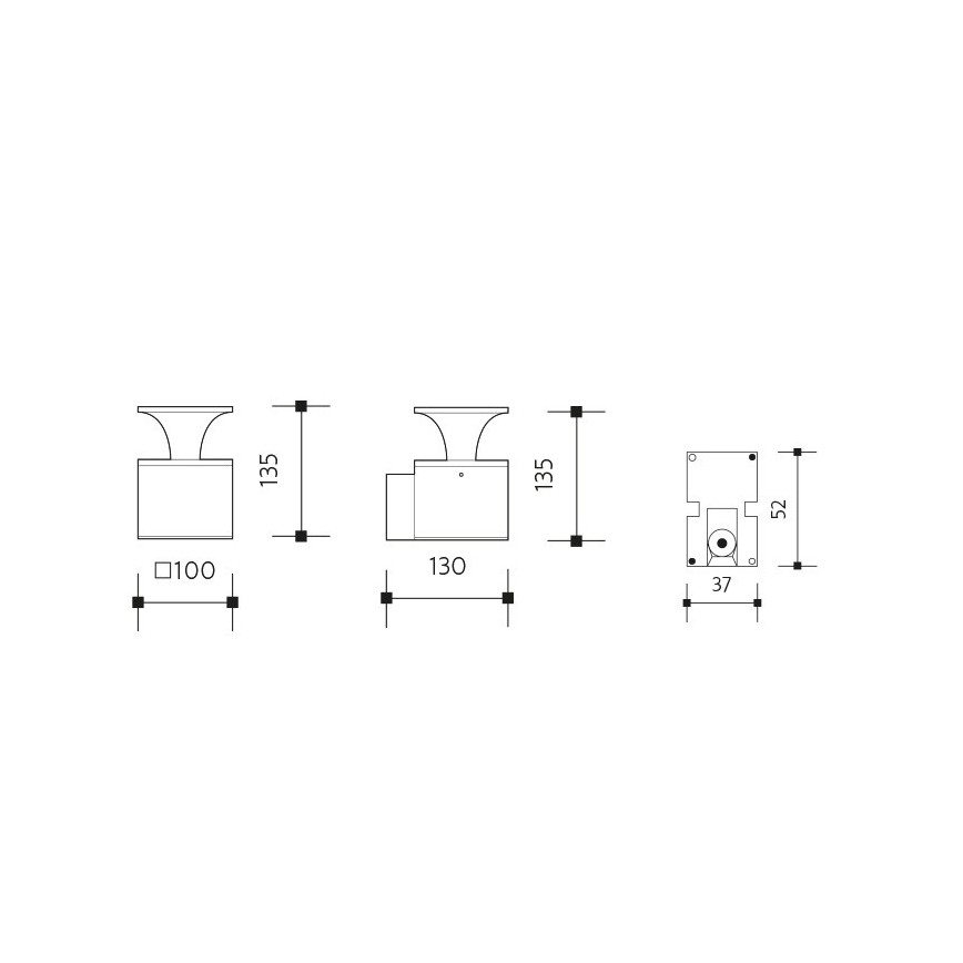 LED Vanjska zidna svjetiljka ORNELA LED/6W/230V 3000K IP54 smeđa